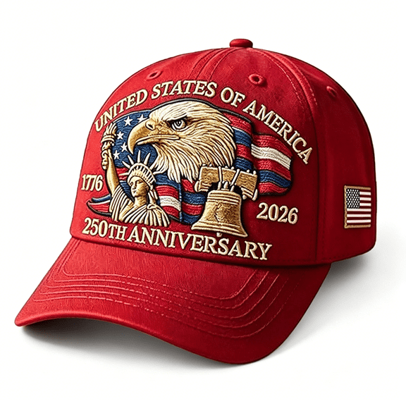 TELOLY United States 250Th Anniversary Hat,250Th Anniversary Usa Hat,Bald Eagle Embroidery Patriotic Baseball Cap
