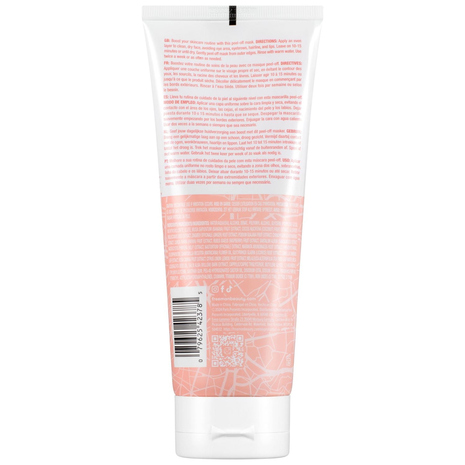 Freeman Exotic French Pink Clay Mask, 175 ml