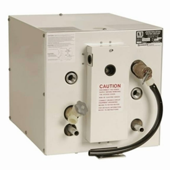 Whale Marine  Seaward 6 Gallon Hot Water Heater with Front Heat Exchanger - White