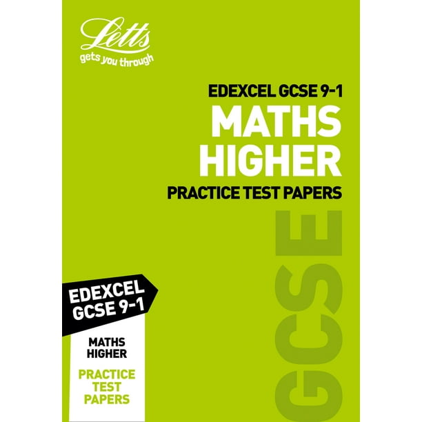 Letts Gcse 9 1 Revision Success Edexcel Gcse Maths Higher Practice Test Papers Paperback Walmart Com Walmart Com