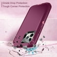 thumbnail image 4 of I-HONVA Compatible with iPhone 11 Pro Max Case,3-Layer Military Grade Drop Protection Anti-Slip Bumper Rugged Shockproof Dustproof Protection 6.5 inch Phone Case,Purple Pink, 4 of 7