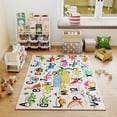 thumbnail image 5 of Janvonne Dinosaur Alphabet Kids Area Rug - Soft ABC Learning Carpet, Non-Slip Washable Play Rug for Nursery Playroom Bedroom,5x7ft, 5 of 9
