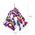 thumbnail image 1 of Bird Colorful Cotton Rope Toy Small Medium Birds Playing Toy Bird Chewing Preening Pet Chewing Bite-Resistant Hanging Toy Random Color, 1 of 9