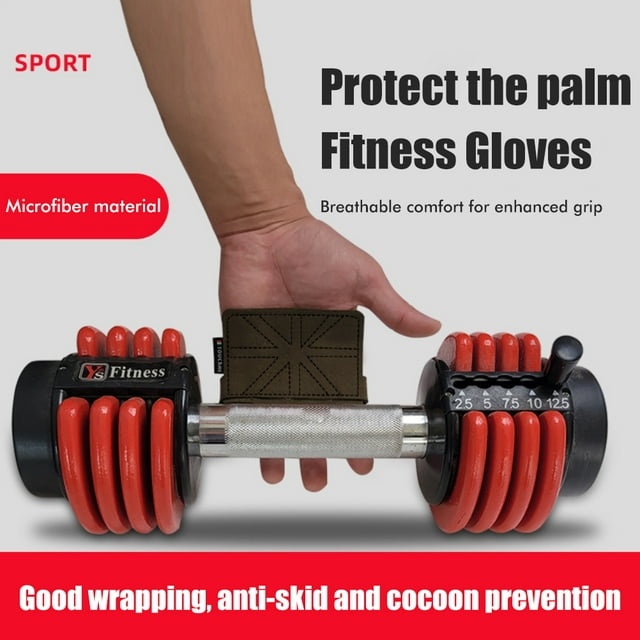 Guantes de medio dedo BuyWeek antideslizantes con manos desnudas M/L color verde militar