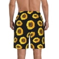 thumbnail image 3 of Naloa Sunflower (2) Men's Beach Shorts, Surfing shorts, Swim trunks, Quick Dry Swim Trunks for Surfing Beach Fun - Medium, 3 of 9