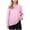 Pink Shirts, variant on CAIVO Shirts WoWomen's Casual V Neck Pullover 3/4 Sleeve Solid Color Base Tops Summer Blouse Holiday Back To School Dailywear