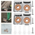 thumbnail image 3 of 6 Sets Mirror Clip Glass Panel Retaining Clip Glass Support Clamp Bracket Supply, 3 of 9