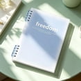 thumbnail image 2 of Detachable Coil Notebook, Gradient Transparent Cover with Rearrangeable Pages for Notes and Journaling, Blue, 2 of 6