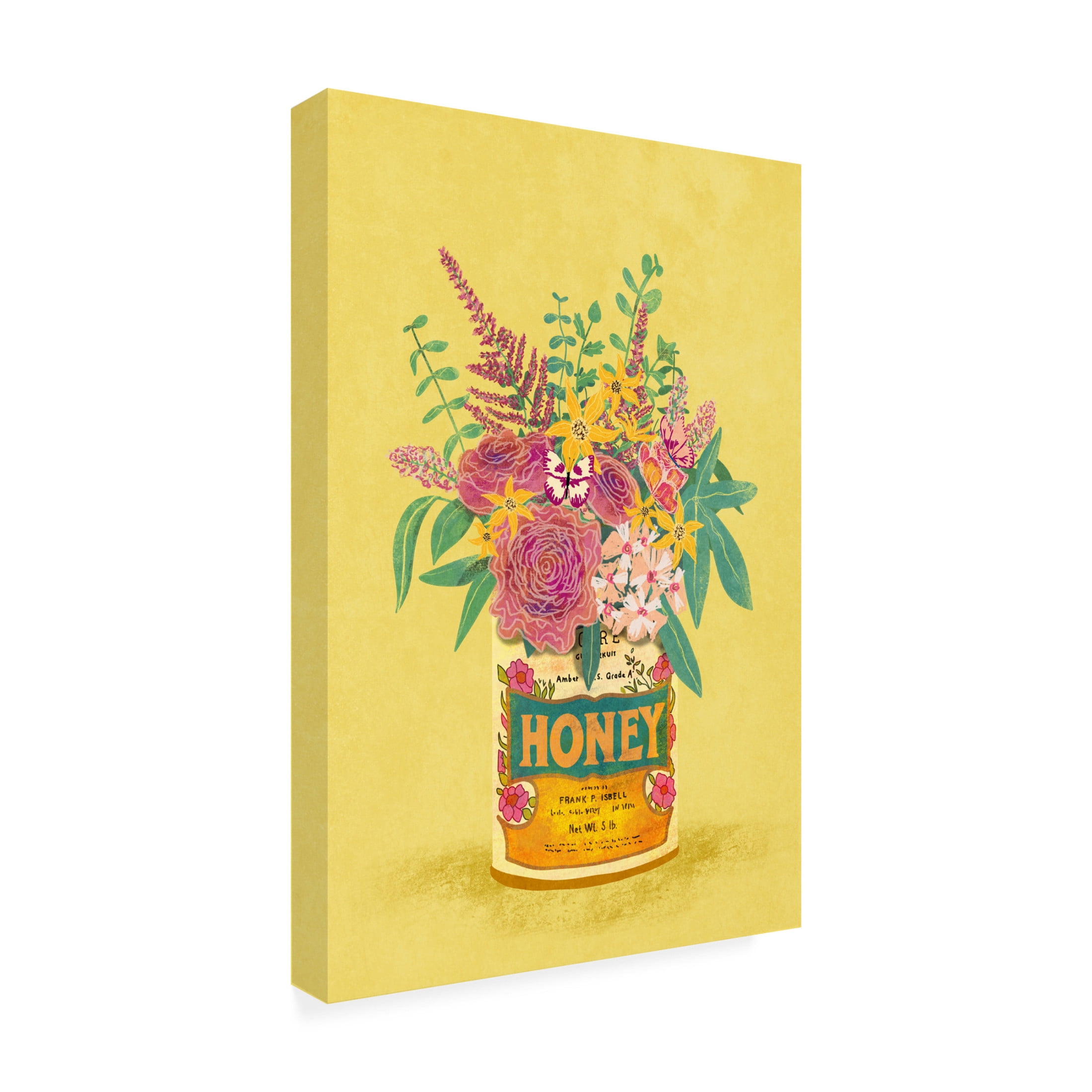 Trademark Fine Art Raissa Oltmanns Flowers In a vintage Honey Can Canvas Wall Art