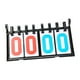 thumbnail image 1 of Marcador de mesa Tablero de puntuación Números profesionales Marcador de tenis de mesa Marcador Flip Score Keeper para juegos Tenis Fútbol Béisbol 4 dígitos, 1 of 8