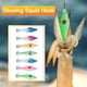 thumbnail image 5 of 7 Uds. Cebo Pesca Fluorescente Camarón Luminoso Anzuelo Calamar Cebo Pulpo Accesorios Pesca, 5 of 9