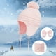 thumbnail image 3 of Gorro De Invierno Para Bebé, Conjunto De Guantes Y Bufanda, Gorro Tejido Con Forro Polar, Gorro Grueso Suave Y Cálido Para Niños De 1 A 3 Años, Niños Y Niñas 3 Uds Yuarrent AP007787-02, 3 of 6
