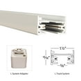 thumbnail image 4 of Wac Lighting Li-Dec Dead End I-Connector For L-Track Systems - White, 4 of 7