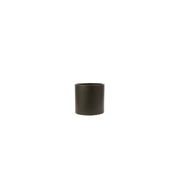 Urban Trends Collection 10941 Ceramic Round Pot, Matte Black - Small