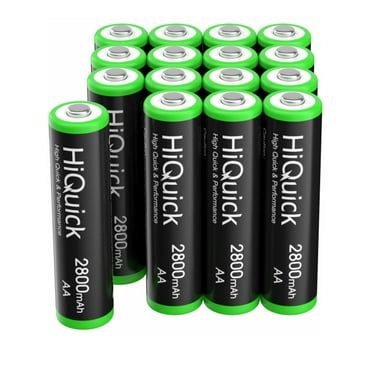 HiQuick 16 Pack AA Rechargeable Batteries 2800mAh 1.2V Ni-Mh Battery