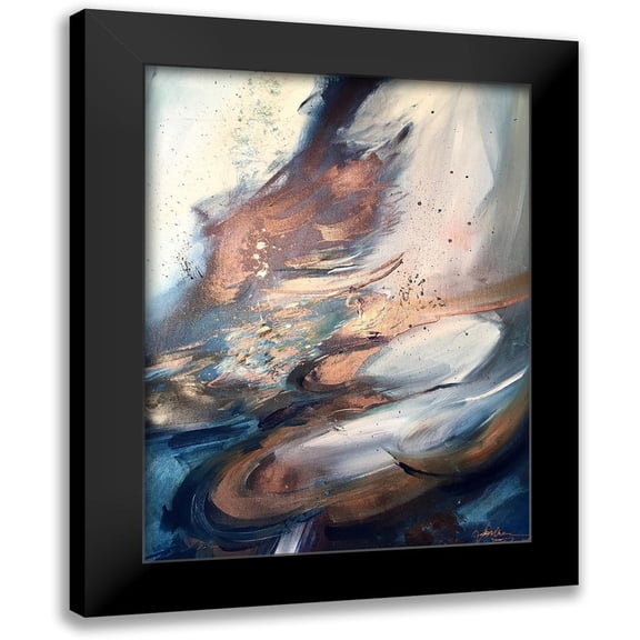 Ehret, Andrea 12x14 Black Modern Framed Museum Art Print Titled - Spinning Circles
