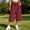 Red, variant on BUIGTTKLOP Womens Capri Pants Baggy Cargo Wide Leg Cropped Sweatpants Drawstring Casual Jogger with Pockets