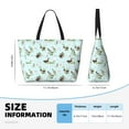 thumbnail image 5 of KLL Duck Animals Farm Print Large Beach Tote Bag Women Waterproof Sandproof Zipper Beach Tote Bag for Pool Gym Grocery Travel with Wet Pocket, 5 of 7