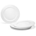 thumbnail image 2 of " OCCASIONS " 40 Plates Pack, Heavyweight Disposable Wedding Party Plastic Plates (10.5'' Dinner Plate, Plain White), 2 of 6