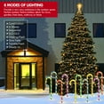 thumbnail image 3 of 10 Pack 8 Modes Christmas Candy Cane Lights 21 Inch Flickering Candy Cane Pathway Marker Waterproof UL Listed Christmas Lighting Decoration Light Outdoor Indoor, 3 of 8