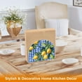 thumbnail image 6 of Yayeee Napkin Holder for Table Kitchen Paper Tissue Organization, Green Lemon Plaid, 6 of 8