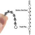 50Pack CatfishSpecialist Fishing Bead Chain Swivels RustResistant