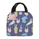 thumbnail image 1 of Easygdp Cartoon Rabbit Bolsa Térmica Premium - Tela Oxford Impermeable, Gran Capacidad, Bolsillo Frontal, Unisex para Trabajo, Escuela, Actividades al Aire Libre y Picnics, 1 of 8
