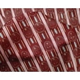 thumbnail image 4 of oneOone Silk Tabby Dark Red Fabric Stripe & Women Face Craft Projects Decor Fabric Printed By The Yard 42 Inch Wide, 4 of 4