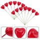 thumbnail image 3 of FELTECHELECTR 50 adornos de espuma roja con forma de corazón para cupcakes de San Valentín, 3 of 7