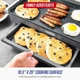thumbnail image 3 of 20 x 10.5  Large Electric Griddle with Ceramic Nonstick Surface and Temperature Control for Family Cooking, 3 of 7