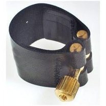 Rovner Dark Alto Saxophone Ligature and Cap 1M - Fits Most Metal Alto Sax Mouthpieces