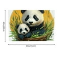 thumbnail image 4 of ZFLMY Panda Bear Baby Panda Tapestry Home Decor 100% Polyester Wall Art Hanging for Decorative Bedroom Living Room Decoration 60x40in, 4 of 7