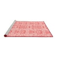 thumbnail image 2 of Ahgly Company Machine Washable Indoor Square Abstract Red Modern Area Rugs, 7' Square, 2 of 4