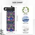 thumbnail image 4 of Yiaed Roosters 1 Print Water Bottle with Straw Lid, Stainless Steel Double Wall Insulated Water Bottle | Leak-Proof and Spill-Proof Water Bottle, 4 of 8