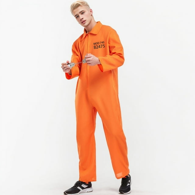 Couple Matching Prisoner Outfit Stage Show Performance Party Wear