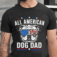 thumbnail image 3 of Mens Patriotic Dog Dad T Shirts All American Dog Dad Fathers Day Graphic Tee for Men USA Flag Graphic Tees, 3 of 6