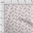thumbnail image 2 of oneOone Polyester Spandex Red Fabric Text Fabric For Sewing Printed Craft Fabric By The Yard 56 Inch Wide, 2 of 5