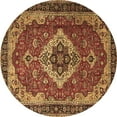 thumbnail image 1 of Ahgly Company Indoor Round Persian Brown Traditional Area Rugs, 8' Round, 1 of 4