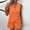 Orange, variant on Aueoeo Women's Sleeveless Tank Top Matching Sets Button Up V Neck Vests Waistcoat and Pockets Shorts Summer 2 Piece Outfits