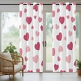 thumbnail image 5 of Outdoor Curtains for Patio Waterproof, Pink Love Outdoor Privacy Panels Grommet, Valentine's Day Watercolor Heart Romantic Blackout Outside Curtains for Porch/Cabana/Pergola/Gazebo 54"x84", 1 Panel, 5 of 8