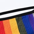 thumbnail image 4 of TANBOM Men's Double Thong Sexy Underwear Creative Design Fashionable Comfort Polyamide Fabric Rainbow Yellow M, 4 of 6