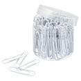 thumbnail image 1 of Unique Bargains Paper Clips 2 Inch Vinyl Coated with Box for Office Home White Count 100, 1 of 6