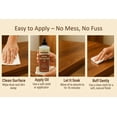 thumbnail image 4 of Natural Wood Conditioner Oil – 8 Fl Oz – Plant-Based, Odorless Furniture Conditioner for Wood Tables, Cabinets, Dressers & Antiques – Nourish, Polish & Protect – Non-Toxic Conditioning Oil, 4 of 4