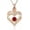 Rose Gold-Red, variant on Crystal Cremation Jewelry Small Heart Urn Necklace Ashes for Women Men Keepsake Pendant Memorial Human Ash Holder
