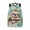 Floral Sloth Tropical Pattern, variant on Soccer Splash Germany Children School Backpack Kids School Bag American Flag Cow Sunflower 17" Bookbag for Elementary Primary Student