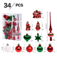 thumbnail image 2 of 34 Bolas de Navidad Juego de decoración de Navidad, plástico inastillable, decoración de árbol de Navidad Vhermosa CPB-SSW238-1, 2 of 5