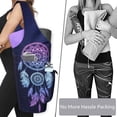thumbnail image 4 of Yoga Mat Bag - Large Opening Long Tote Yoga Mat Carrier Holder Bag with Waterproof Wet Zipper Pocket and Drawstring Water Bottle Pocket - Yoga Bag Fit Most Size Mats, 4 of 6