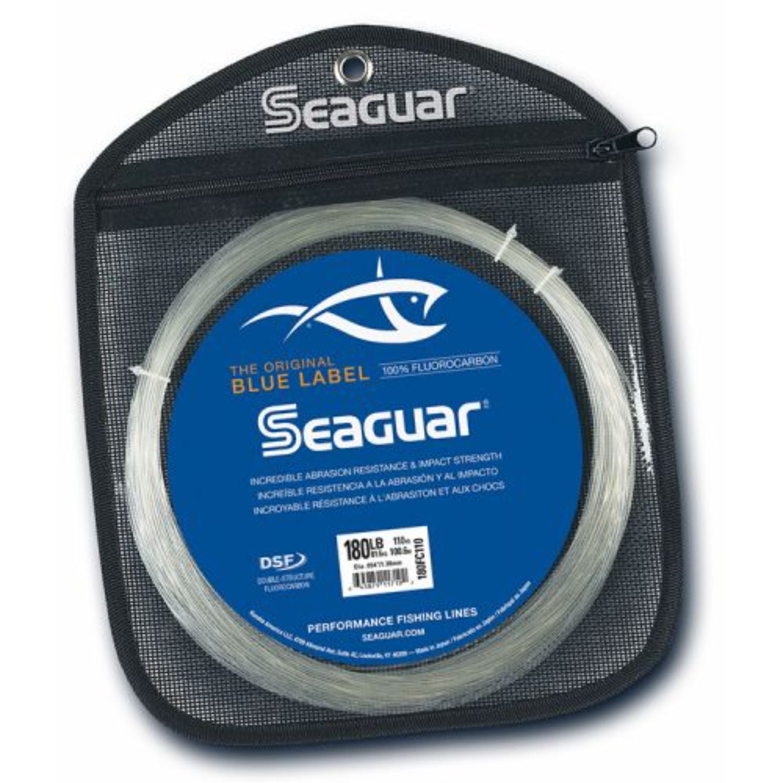 Seaguar 1132106 110 yards 180 lbs Blue Label Big Game Fluorocarbon Leader - Walmart.com