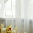 thumbnail image 3 of Quality Home Voile Curtains with Faux Silk Border - Celery - 52" x 84" (Set of 2 Panels), 3 of 4