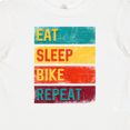 thumbnail image 4 of Inktastic Cyclist Biking Eat Sleep Bike Repeat Boys or Girls Baby T-Shirt, 4 of 5